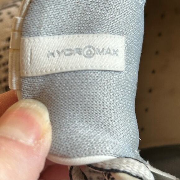 Ecco  White & Black Knit Pattern Hydromax Water Repellent Golf Shoes, size 37 - Picture 7 of 8